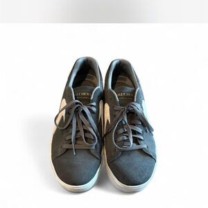 Skechers Charcoal Lace-Up Sneakers